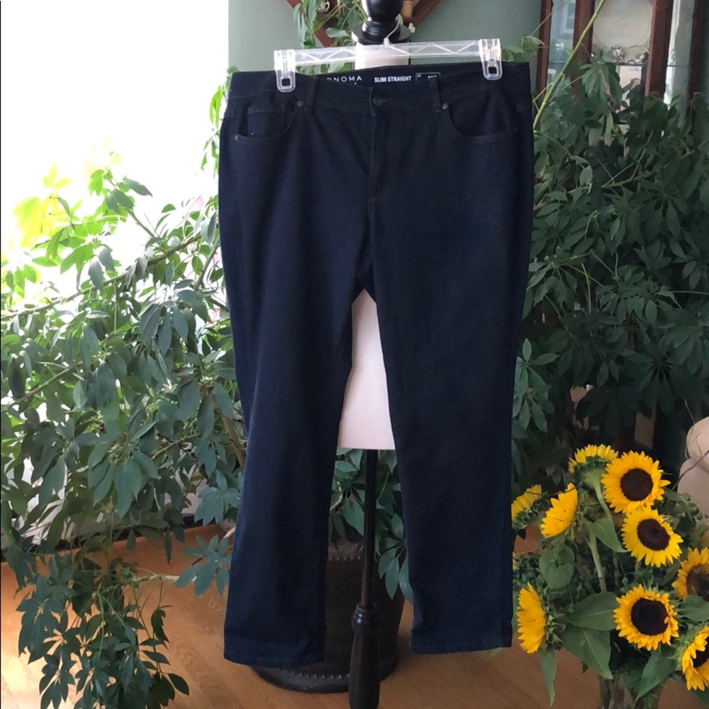Sonoma slim straight jeans 16 short